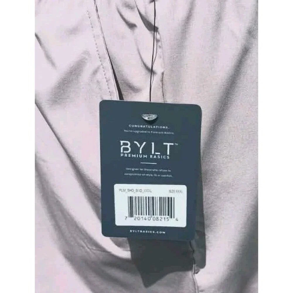 New BYLT Basics Men's Beige Shorts 3XL Pockets Quick Dry Resortwear Beach
